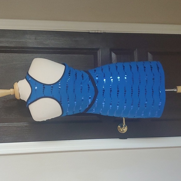 Blue Sparkle Tennis/Pickleball Dress - Picture 5 of 7